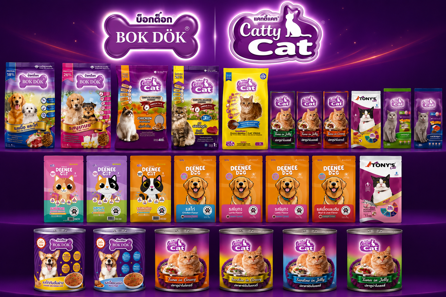 BOK DOK & Catty Cat Brand Logo